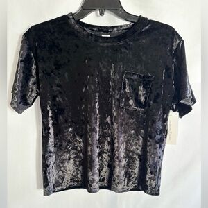 NWT Treasure & Bond Black Velvet Feel T-Shirt